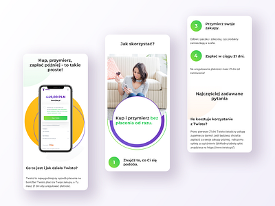 Twisto.pl - Mobile Infographic for Twisto Pay process