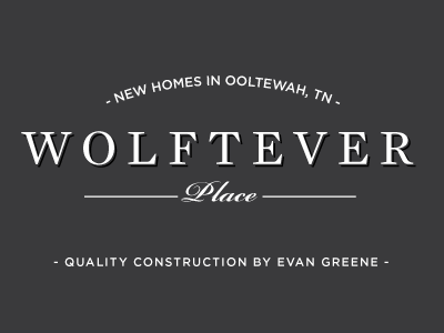 Wolftever Place signage logo real estate sign