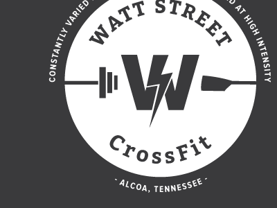 Watt Street CrossFit t-shirt alcoa bolt crossfit energy ground lightning nova proxima rowing tennessee watt weights