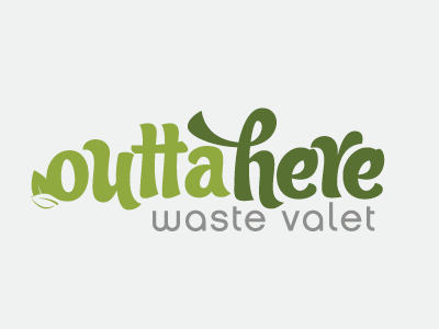 Outta Here Waste Valet curbside doorstep green here outta recycle valet waste