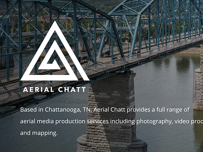 Aerial Chatt aerial chattanooga design drone grid logo pilot triangle wordpress