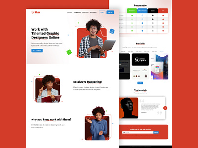 Sribu.com - Redesign Landing Page design graphic design landingpage minimal modern redesign ui uidesign uiuxdesign webdesign website
