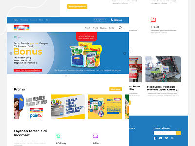 Redesign Landing page - Indomaret graphic design landing page ui uiux uiuxdesign webdesign website website design