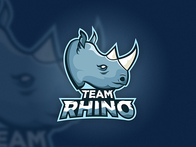 Team Rhino branding design esport gaming gaming logo illustration logo vector