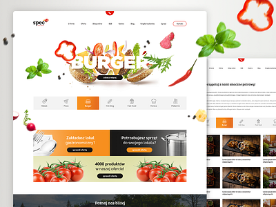 Spec design food project uidesign user experience user interface ux web web design webdesign website