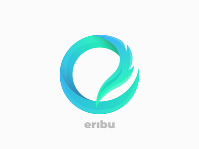 Eribu branding design icon logo vector