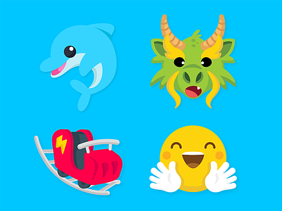 Zenly Emojis 1 amusement aquarium dolphin dragon emoji hug icon park roller coaster zenly