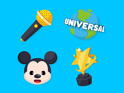 Zenly Emojis 2 award disney emoji icon mickey mouse microphone studio universal world zenly