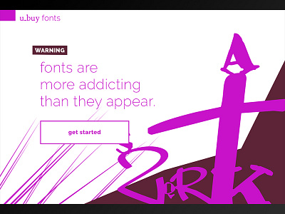 u_buy fonts Land Page above the fold daily ui fonts are awesome landing page ui design ux design