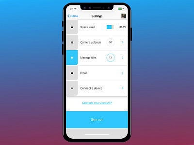 Daily UI - Settings