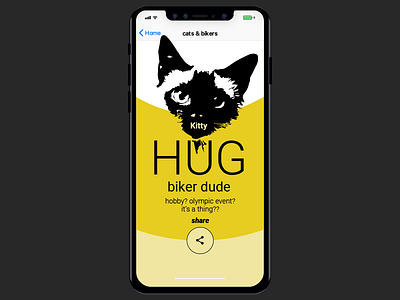 Social Share daily ui hugs kitties social ui design ux design