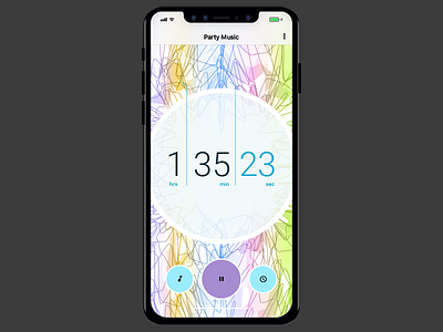 Countdown Party Music color countdown timer daily ui infinite party music timer ui design ux design web apps