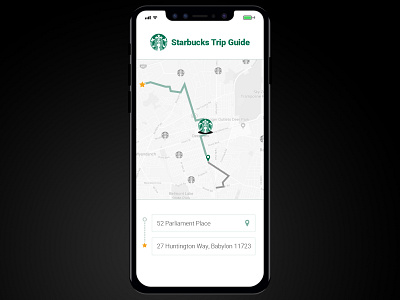 Location Tracker - Starbucks daily ui digital design location tracker starbucks ui design ux design web apps