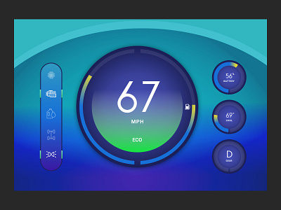 Car Interface color daily ui digital design graphic design typography ui design