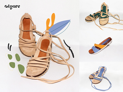 Algare algae brand branding design ecofriendly graphic design identity design ifdesignaward illustration product design sandals sealife shoes sustainability