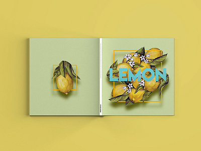 LEMON book booklet delicate editorial flower illustration indesign lemon magazine poetry publishing