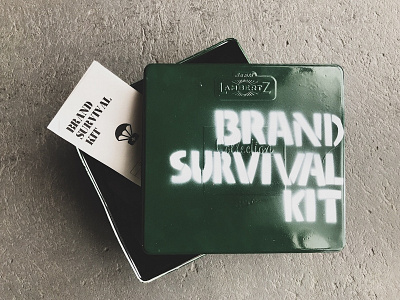Brand Survival Kit army brand branding design package packagedesign press kit