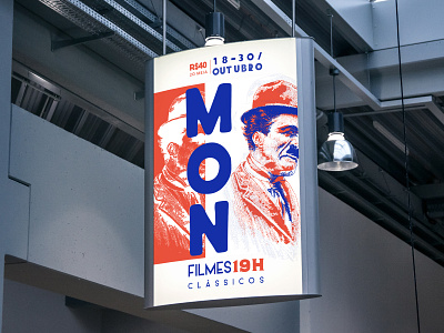 MON Classic Films Festival branding branding design design event event branding film festival films illustration poster