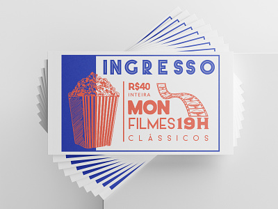 MON Classic Films Festival branding design event branding festival film festival films illustration