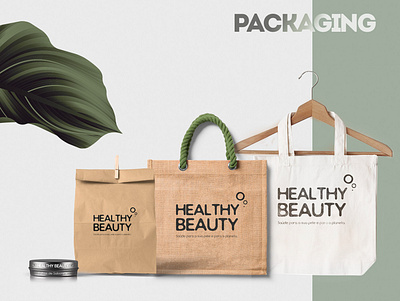 Healthy Beauty - Packaging brand brand identity branding design graphic design package package design packaging sustainability sustainable