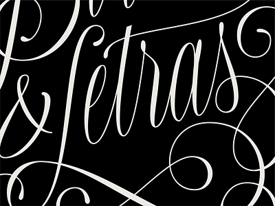 Birras & Letras design flourish lettering poster script script lettering