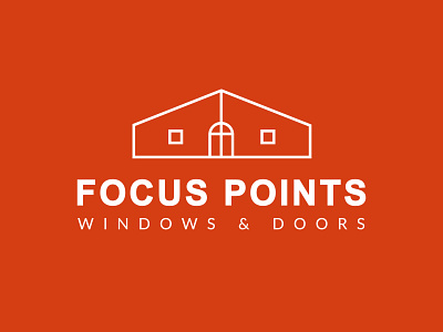 Focus Points Windows and Doors Logo branding design graphic design logo logo design