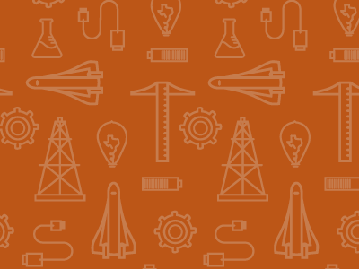 Texas Engineering Social Background digital engineering icon illustration texas