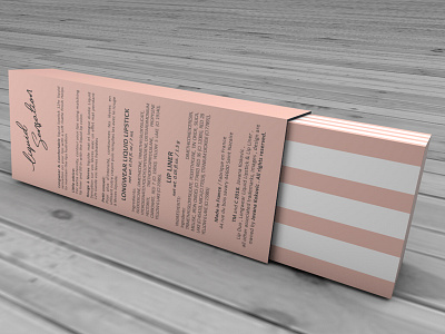 3D Model of the box for makeup 3d box design branding branding. design graphic illustration mockup photoshop printing product product design