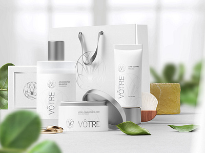 Branding & Package design | VÔTRE Skincare art direction beauty brand agency brand and identity brand logo brand strategist cosmetic packaging cosmetics graphic designer icon design identity design logo logo design logo designer organic package design packaging skincare strategy wellness