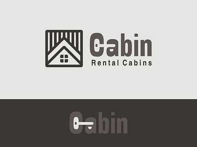 Cabin rental branding cabin design house logo logodesign monogram rental vector woods