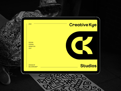 Creative Kye Studios® agency brand branding c ck create creative design digital illustration k letter logo logodesign marketing monogram studio vector visual identity