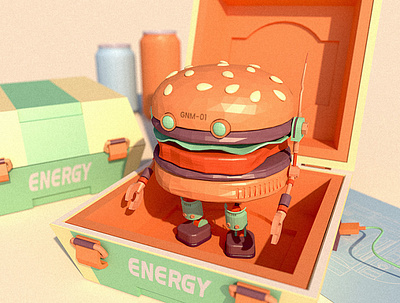 Learn Hamburger animation c4d design illustration