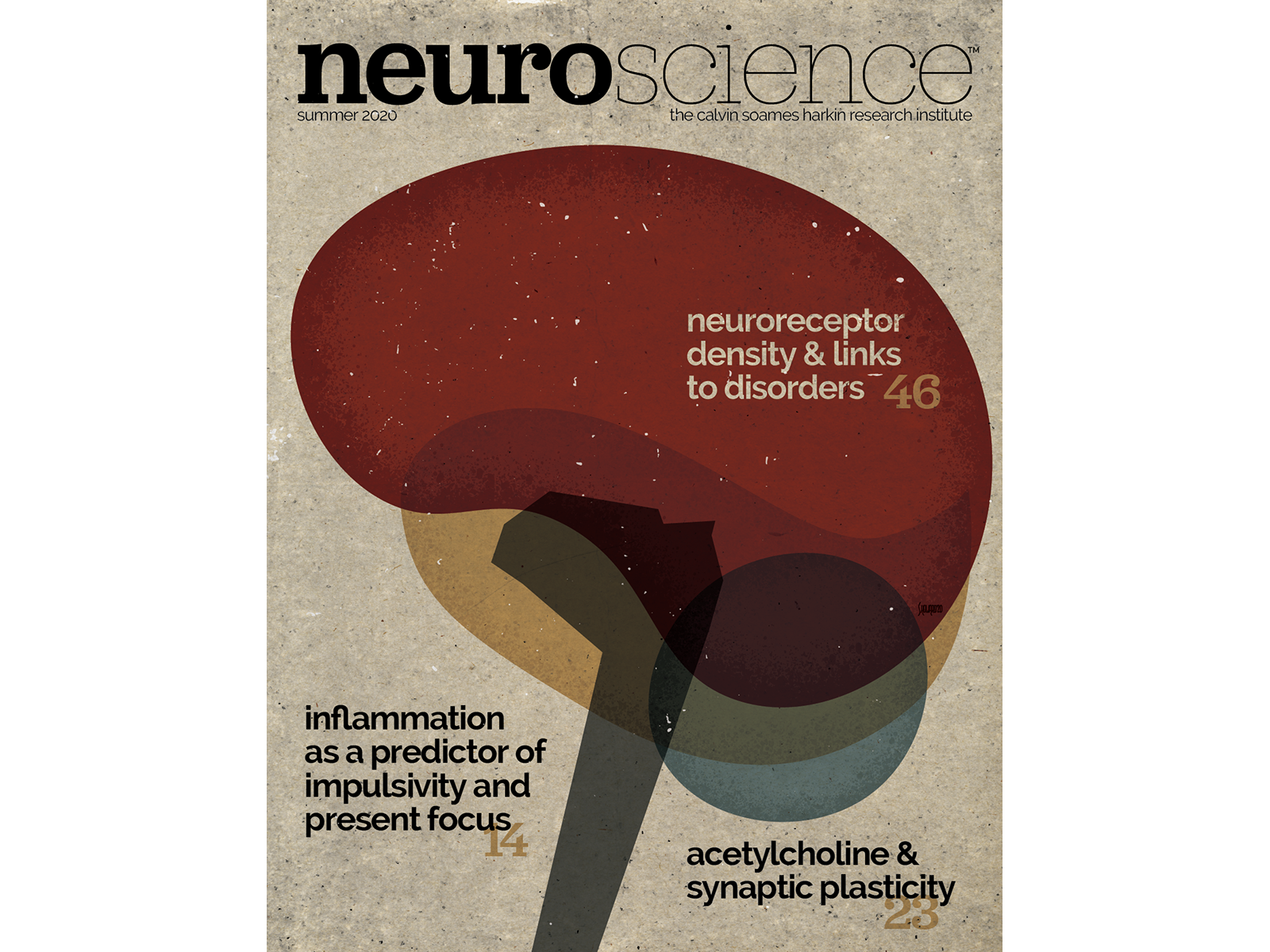 Neuroscience Magazine Cover by Scot Howard on Dribbble