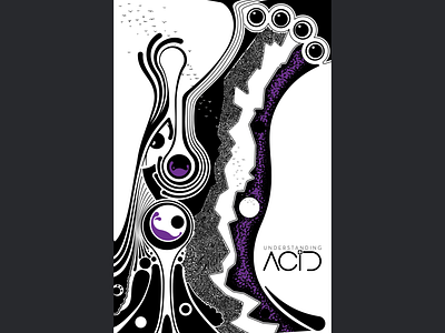Understanding Acid cover illustration digital butterfly project digital illustration illustration low color magazine cover psychedelic trippy vector illustration