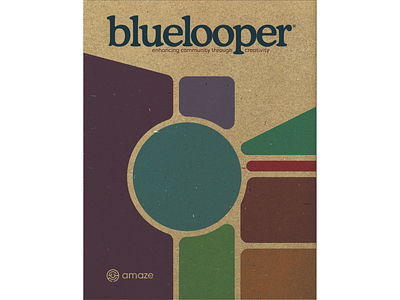 Bluelooper Magazine Cover cover art cover design cover illustration creative writing digital illustration layout magazine print texture