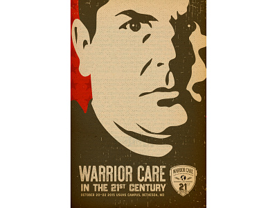 Warrior Care in the 21st Century Poster II digital butterfly project event poster plakatstil poster illustration retro poster veterans warfighter warrior
