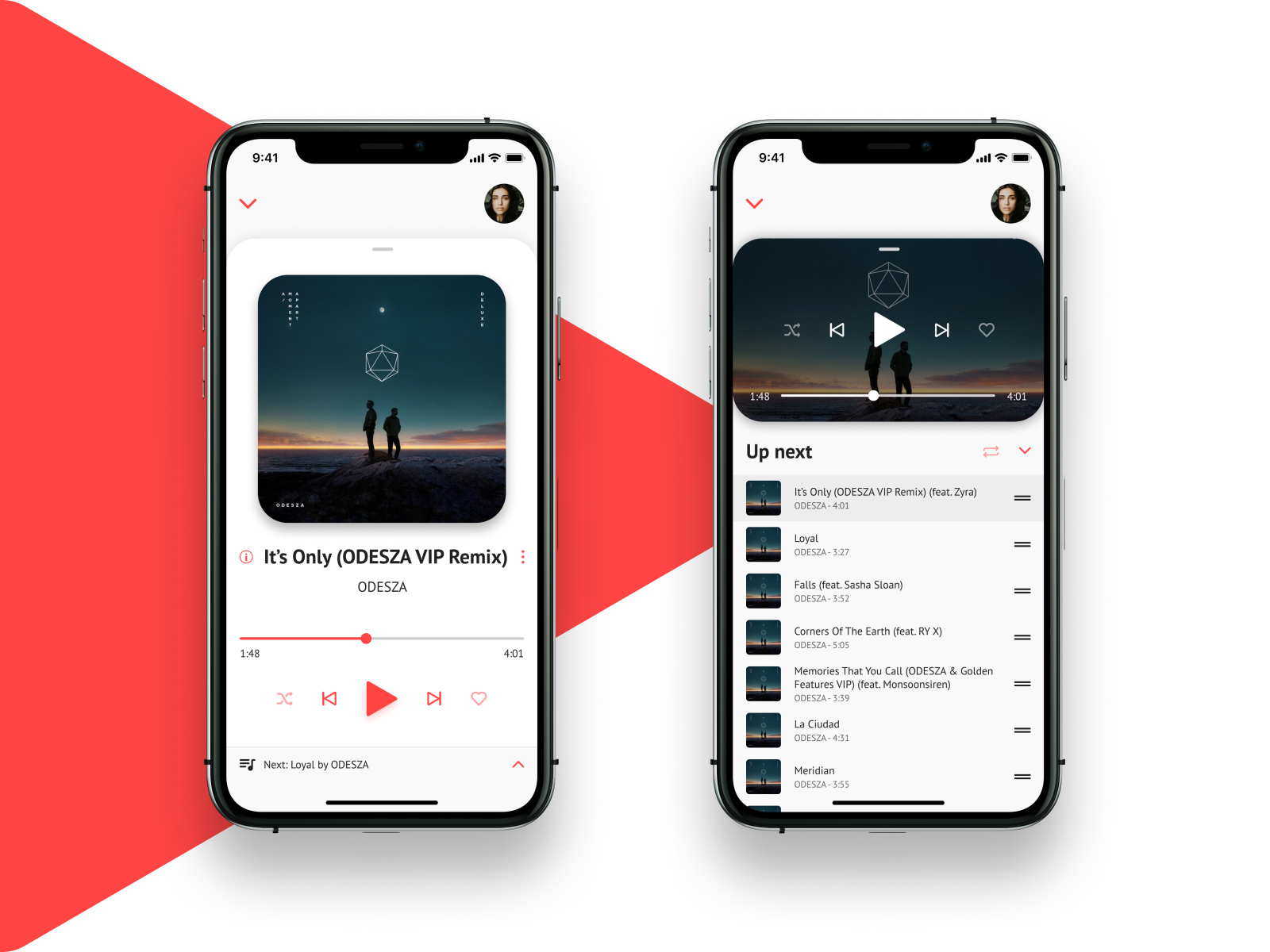 Music app by Radovan Tadic on Dribbble