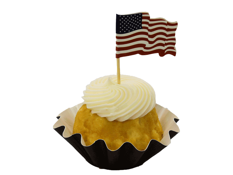 Bundtinis Flag Spinning america bundtinis cupcakes flag nothing bundt cakes