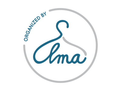 Organized By Elma - Logo by closet desing elma hanger logo marketing organized organizer personal