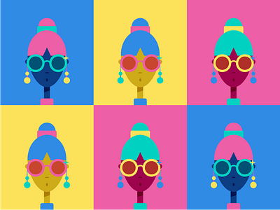Warhol Color Study 😎 color pollock sunglasses warhol women