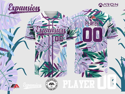 Baseball Palm Tree Design