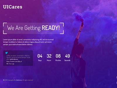 Coming Soon Page design psd psd design ui template uidesign