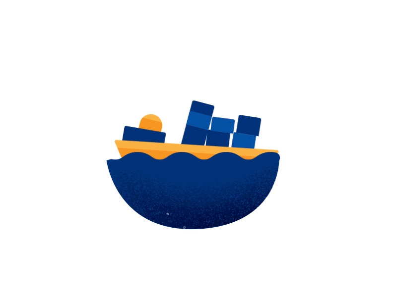 Floating Ship 2danimation aftereffects animated gif animation gif illustration motion art motiongraphics vector