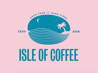 Isle of Coffee Logo Exploration brand brand identity branding coffee logo tropical