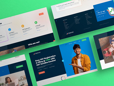 GST Registration app app concept branding color designer illustration ui