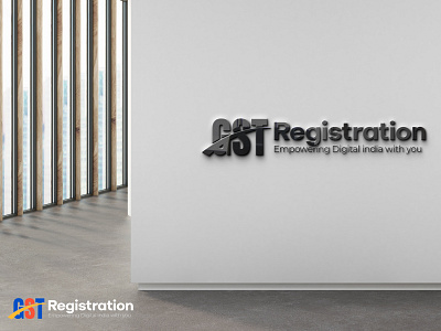 GST Registration logo app concept branding color designer illustration logo