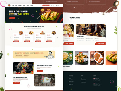 Street Food app app concept branding color design designer logo