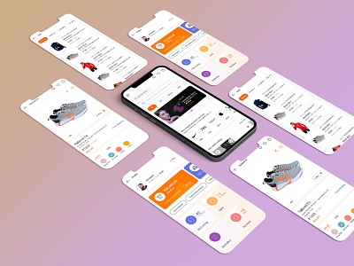 Ecommerce App app app concept branding color designer ui