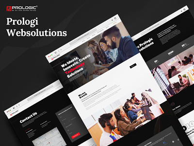 Redesign Prologic Web Solutions Corporate Website app app concept branding color design designer illustration ui vector