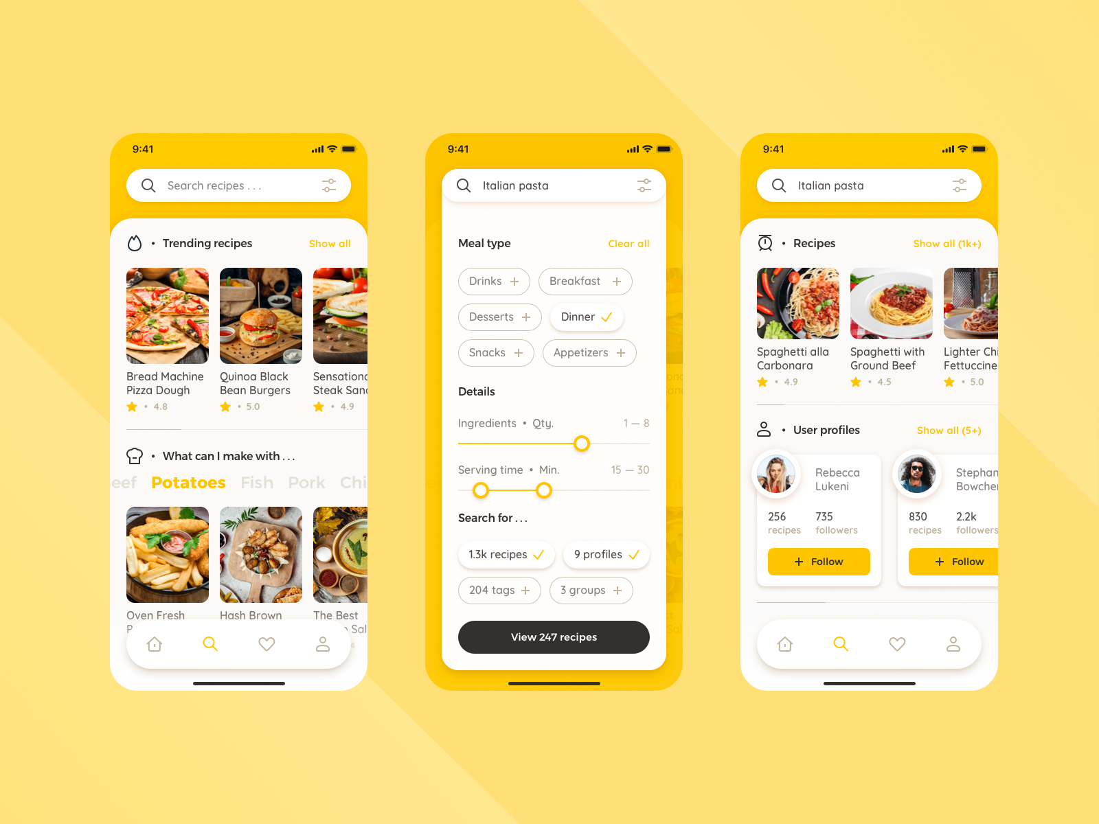 HiCook Recipes App by Singlayn on Dribbble